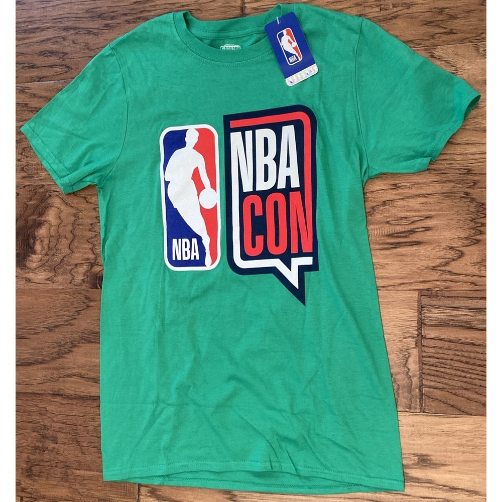 NBA CON Boston Celtics‎ Shirt Small Green Graphic Tee NWT NBA